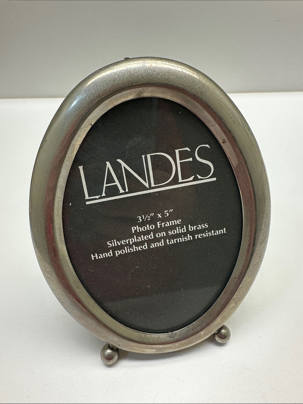 Silverplated Oval Photo Frame - Silver Finish